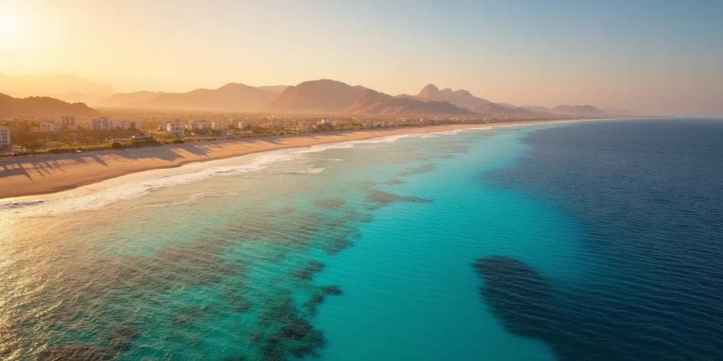Barcos de buceo fondeados sobre los arrecifes del mar Rojo frente a la costa de Sharm el-Sheij