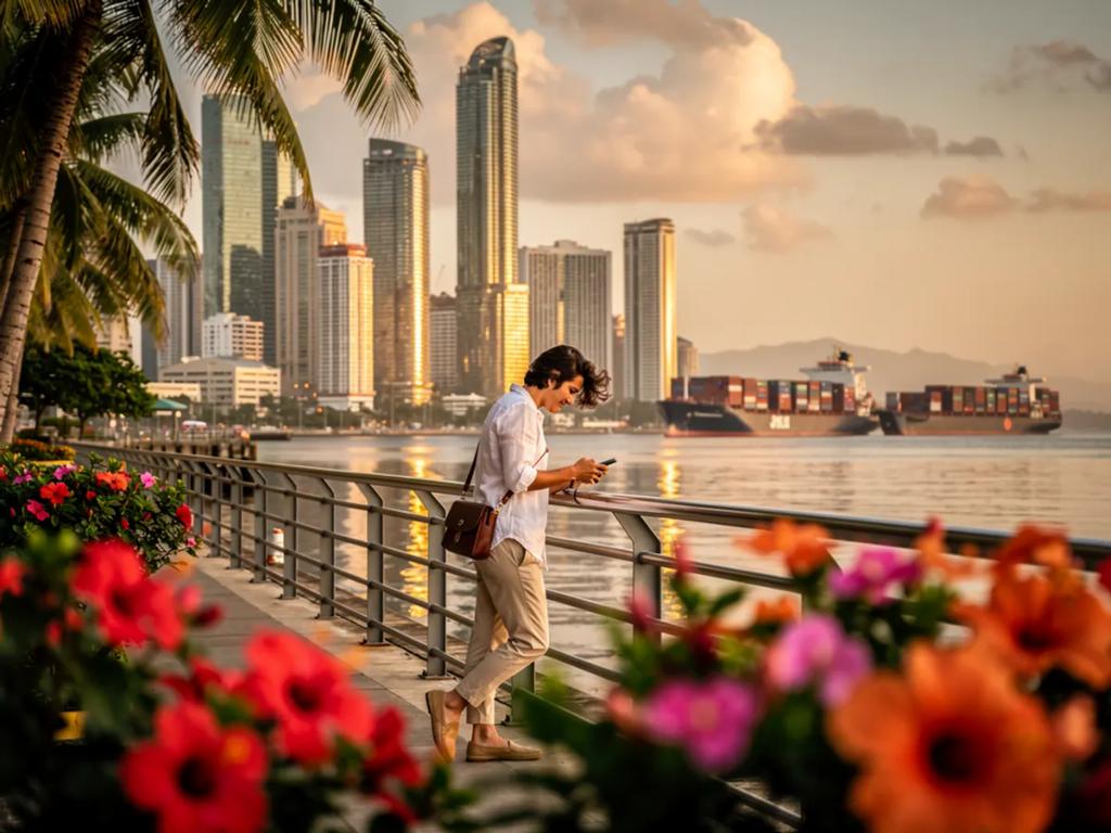 Destino de viaje Panamá - Compra eSIM Panamá para internet móvil