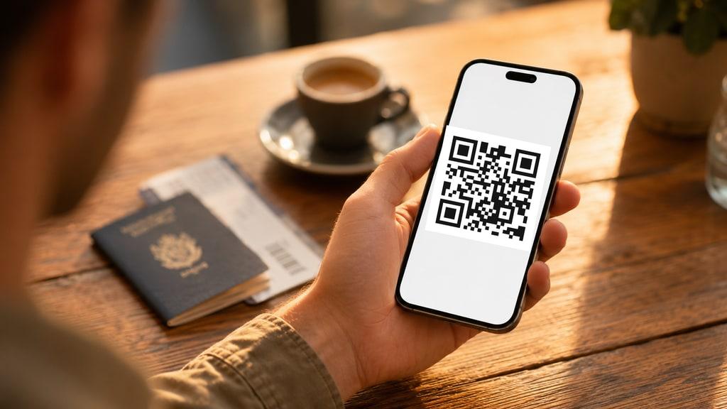 Escanear un QR code de eSIM toma segundos - hazlo en casa antes de tu viaje.