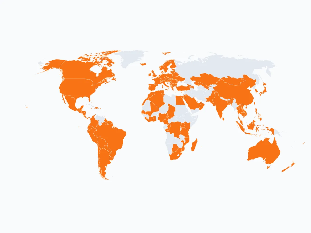 Destino de viaje Global - Compra eSIM Global para internet móvil